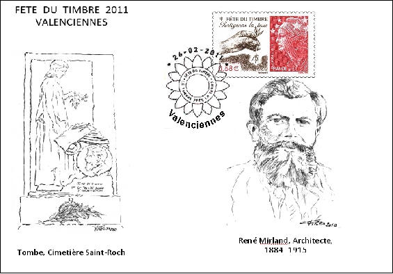 Carte locale timbre à feuille 2011