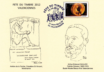 Carte locale timbre carnet 2012